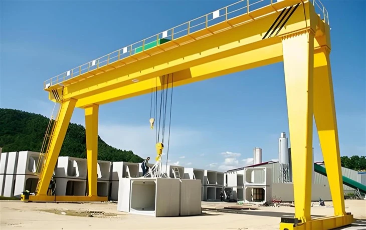 Double Girder Gantry Crane With Lifting Electric Hoist Winch Warehouse price